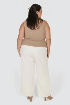 Fayt Tops | EVIE WAFFLE TOP BISCUIT