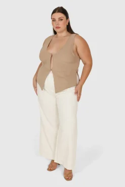 Fayt Tops | EVIE WAFFLE TOP BISCUIT