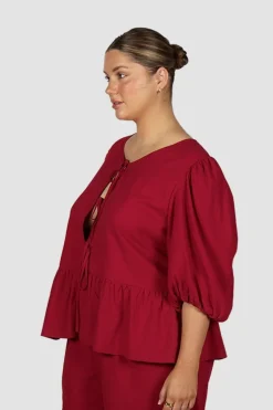 Fayt Tops | Sets | FAWN TOP RED