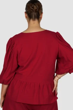 Fayt Tops | Sets | FAWN TOP RED