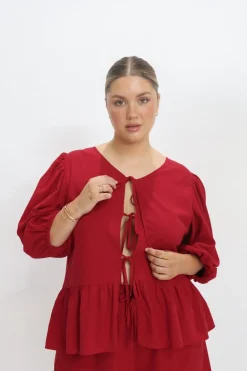 Fayt Tops | Sets | FAWN TOP RED