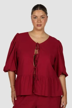 Fayt Tops | Sets | FAWN TOP RED