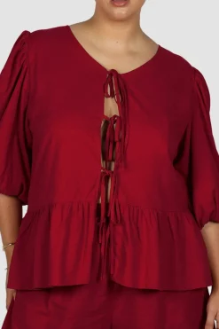 Fayt Tops | Sets | FAWN TOP RED