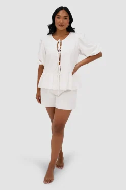 Fayt Tops | Sets | FAWN TOP WHITE
