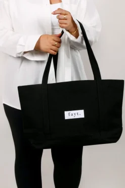 Fayt Accessories | EVERYDAY TOTE BAG BLACK