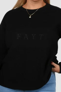 Fayt Tops | Sweaters & Knits | KNIT SWEATER BLACK