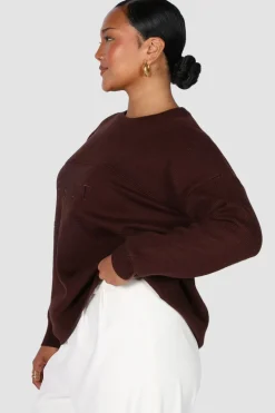 Fayt Tops | Sweaters & Knits | KNIT SWEATER CHOCOLATE
