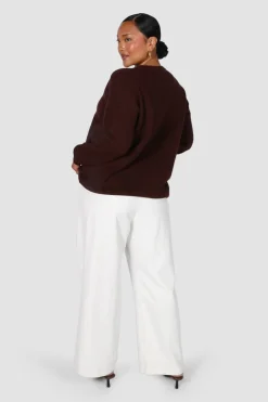 Fayt Tops | Sweaters & Knits | KNIT SWEATER CHOCOLATE
