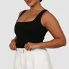 Fayt Tops | Activewear | LOGO TANK BLACKOUT