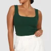Fayt Tops | LOGO TANK DEEP GREEN