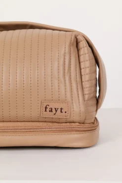 Fayt Accessories | MAKEUP BAG COFFEE