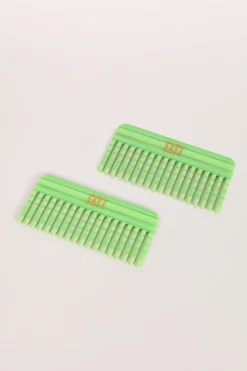 Fayt Accessories | WIDE TOOTH COMB LIME GREEN