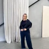 Fayt Sets | FLARE SWEATPANT MIDNIGHT
