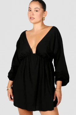 Fayt Dresses | Dresses | FREYA LINEN DRESS BLACK