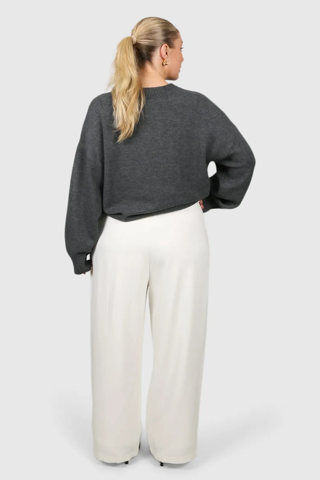 Fayt Tops | Sweaters & Knits | HARPER KNIT GREY