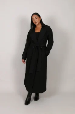 Fayt Jackets, Knits & Coats | HENDRIX TRENCH COAT BLACK