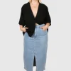 Fayt Denim | Jeans | HUDSON MIDI SKIRT BLUE WASH