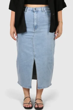 Fayt Denim | Jeans | HUDSON MIDI SKIRT BLUE WASH