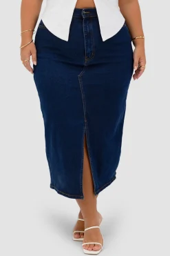 Fayt Denim | Jeans | HUDSON MIDI SKIRT MIDNIGHT BLUE