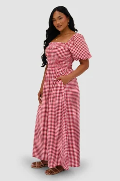 Fayt Dresses | Dresses | ISMAE MAXI DRESS RED GINGHAM