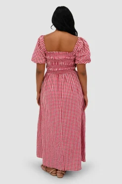 Fayt Dresses | Dresses | ISMAE MAXI DRESS RED GINGHAM