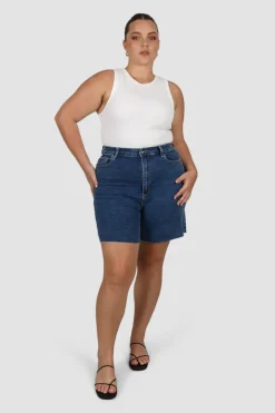 Fayt Denim | Jeans | JAGGER DENIM SHORT DEEP BLUE