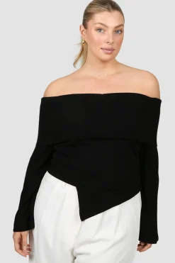 Fayt Tops | Jackets, Knits & Coats | KENDALL KNIT TOP BLACK
