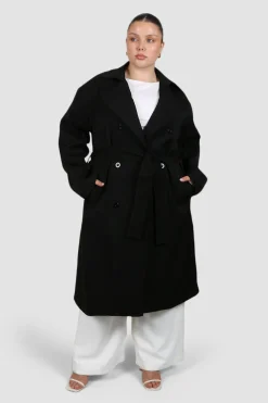 Fayt Jackets, Knits & Coats | LENNOX TRENCH BLACK