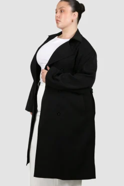 Fayt Jackets, Knits & Coats | LENNOX TRENCH BLACK