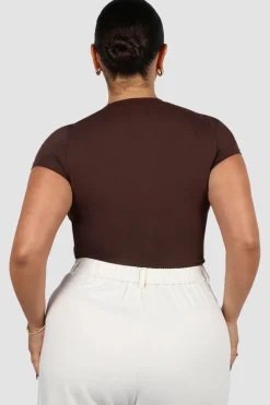 Fayt Tops | LIGHT BUTTERY TEE CHOC