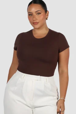 Fayt Tops | LIGHT BUTTERY TEE CHOC