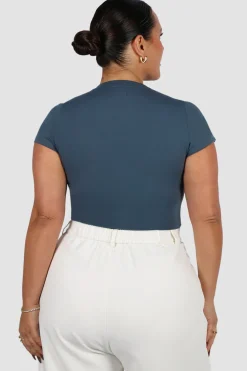 Fayt Tops | LIGHT BUTTERY TEE DEEP OCEAN