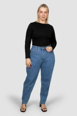 Fayt Tops | L/S BODYSUIT BLACK