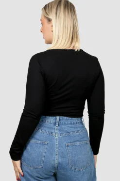 Fayt Tops | L/S BODYSUIT BLACK