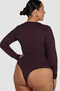 Fayt Tops | L/S BODYSUIT DEEP PLUM