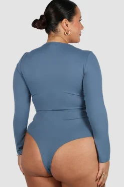 Fayt Tops | L/S BODYSUIT SLATE