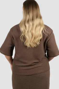 Fayt Tops | Sets | LUMI WAFFLE SHIRT MOCHA