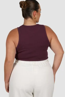Fayt Tops | MALIBU TOP PLUM