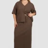 Fayt Skirts | Sets | MARLEY WAFFLE MAXI SKIRT MOCHA
