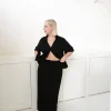 Fayt Skirts | MARLEY WAFFLE MAXI SKIRT BLACK