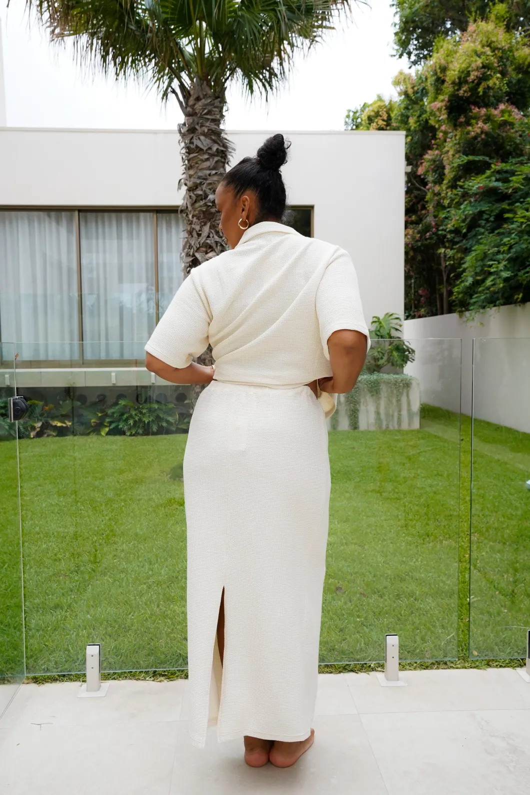 Fayt Skirts | MARLEY WAFFLE MAXI SKIRT OASIS