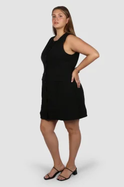 Fayt Dresses | Dresses | MAVEN BUTTON DRESS BLACK