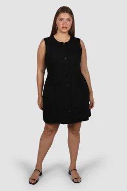 Fayt Dresses | Dresses | MAVEN BUTTON DRESS BLACK