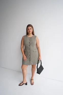 Fayt Dresses | Dresses | MAVEN BUTTON DRESS KHAKI