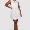 Fayt Dresses | Dresses | MAVEN BUTTON DRESS WHITE