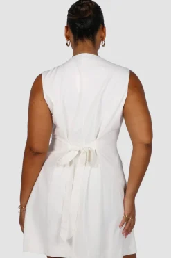 Fayt Dresses | Dresses | MAVEN BUTTON DRESS WHITE