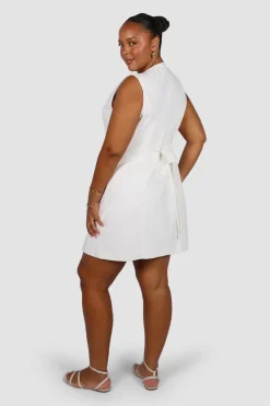 Fayt Dresses | Dresses | MAVEN BUTTON DRESS WHITE