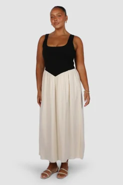 Fayt Dresses | Dresses | MYRA DRESS NEUTRAL/BLACK