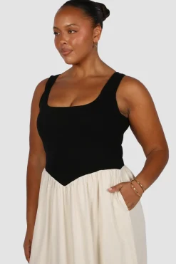 Fayt Dresses | Dresses | MYRA DRESS NEUTRAL/BLACK