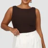 Fayt Tops | NOLA RIBBED TOP ESPRESSO